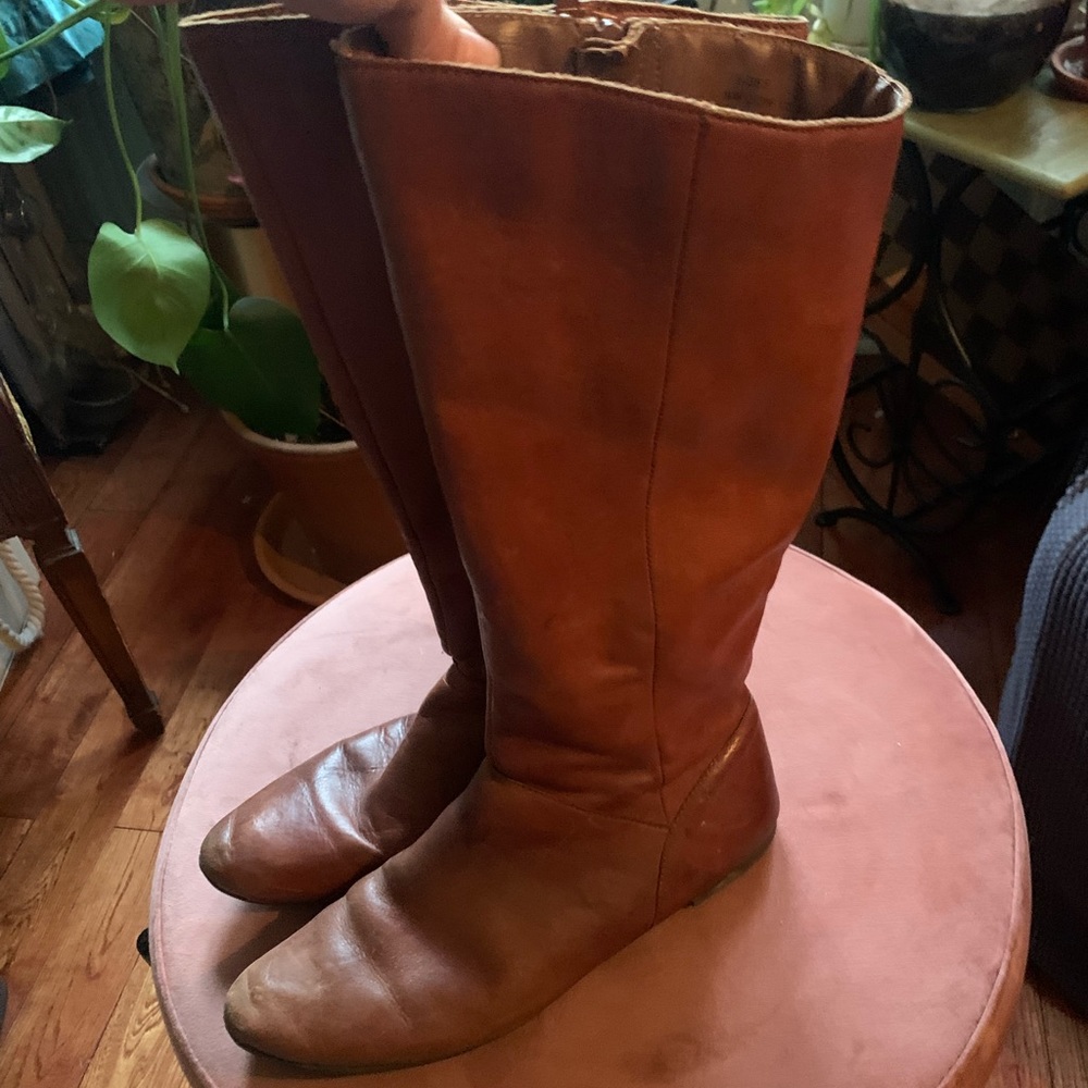 Brown leather boots (Korks, size 7.5)